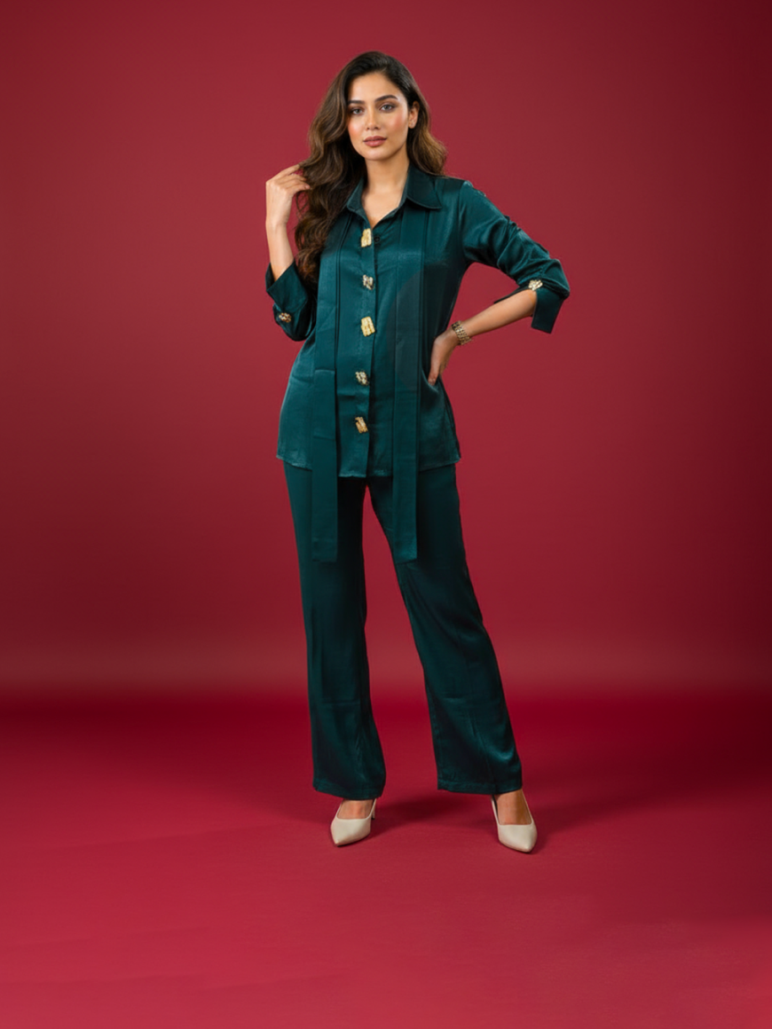 Emerald Flash Co-ord Set