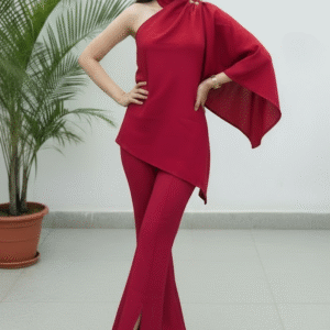 Crimson Edge Co-ord Set